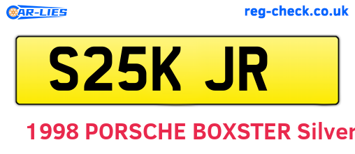 S25KJR are the vehicle registration plates.