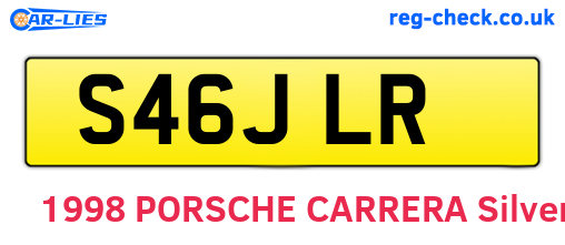 S46JLR are the vehicle registration plates.