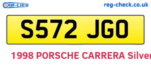 S572JGO are the vehicle registration plates.