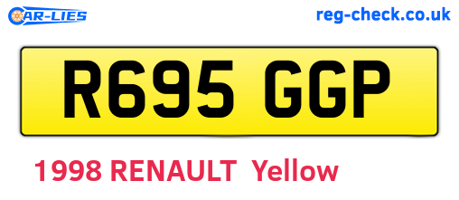 R695GGP are the vehicle registration plates.