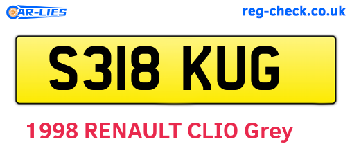S318KUG are the vehicle registration plates.