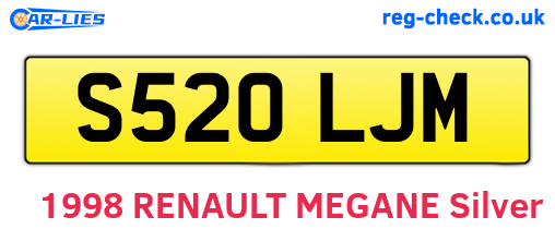 S520LJM are the vehicle registration plates.