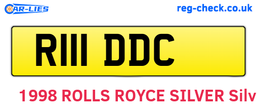 R111DDC are the vehicle registration plates.