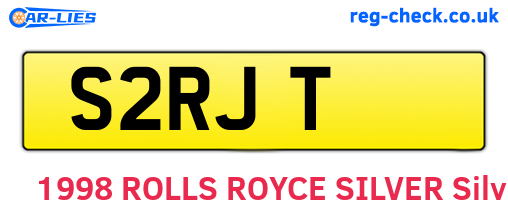 S2RJT are the vehicle registration plates.