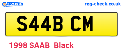 S44BCM are the vehicle registration plates.