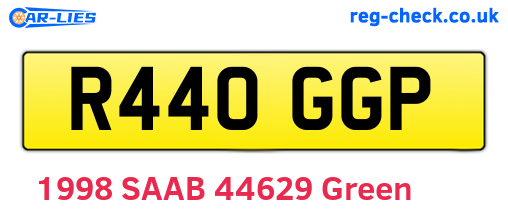 R440GGP are the vehicle registration plates.