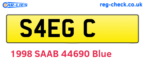S4EGC are the vehicle registration plates.