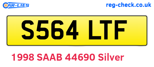S564LTF are the vehicle registration plates.