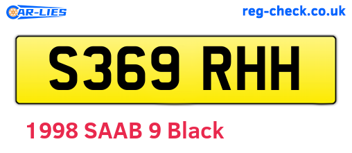 S369RHH are the vehicle registration plates.