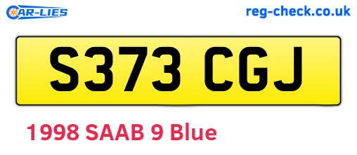 S373CGJ are the vehicle registration plates.