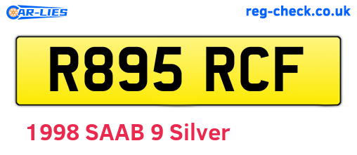 R895RCF are the vehicle registration plates.