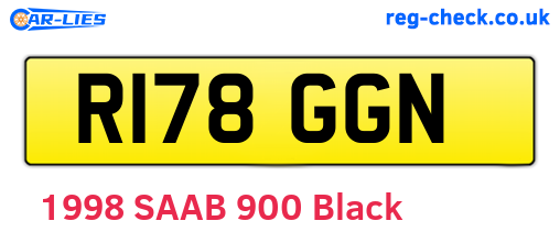 R178GGN are the vehicle registration plates.