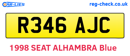 R346AJC are the vehicle registration plates.