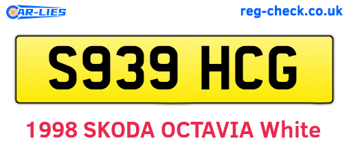 S939HCG are the vehicle registration plates.