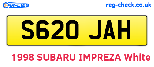 S620JAH are the vehicle registration plates.