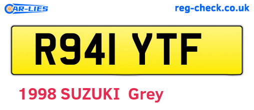 R941YTF are the vehicle registration plates.