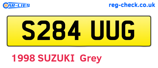S284UUG are the vehicle registration plates.