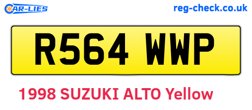 R564WWP are the vehicle registration plates.