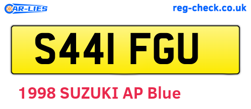 S441FGU are the vehicle registration plates.