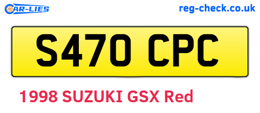 S470CPC are the vehicle registration plates.