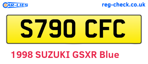 S790CFC are the vehicle registration plates.
