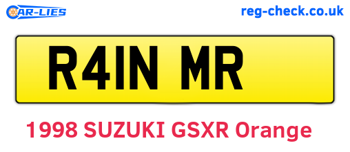 R41NMR are the vehicle registration plates.