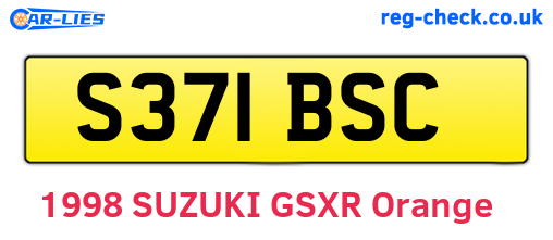 S371BSC are the vehicle registration plates.