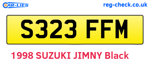 S323FFM are the vehicle registration plates.