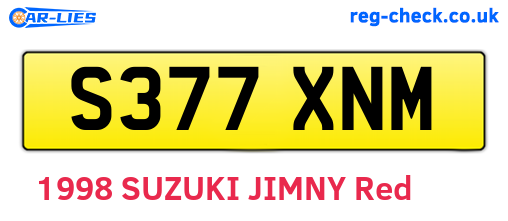 S377XNM are the vehicle registration plates.