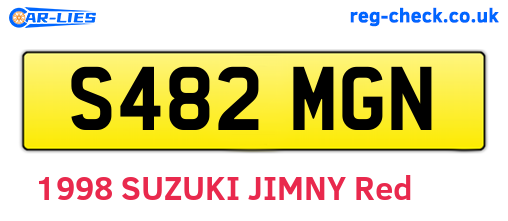 S482MGN are the vehicle registration plates.