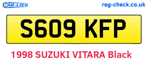 S609KFP are the vehicle registration plates.