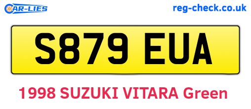 S879EUA are the vehicle registration plates.