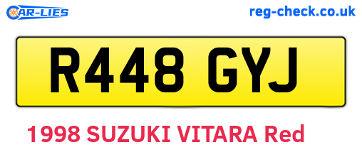 R448GYJ are the vehicle registration plates.