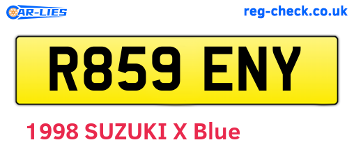 R859ENY are the vehicle registration plates.