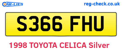 S366FHU are the vehicle registration plates.