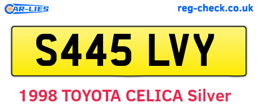 S445LVY are the vehicle registration plates.