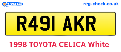 R491AKR are the vehicle registration plates.