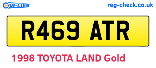 R469ATR are the vehicle registration plates.
