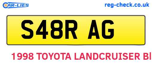S48RAG are the vehicle registration plates.