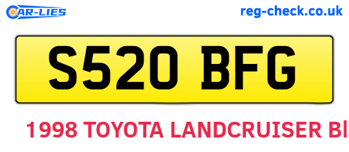 S520BFG are the vehicle registration plates.