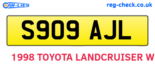 S909AJL are the vehicle registration plates.