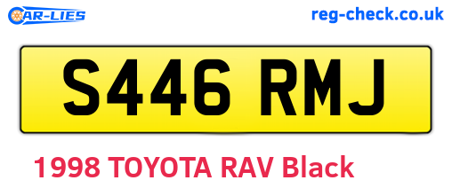S446RMJ are the vehicle registration plates.