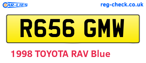 R656GMW are the vehicle registration plates.
