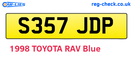 S357JDP are the vehicle registration plates.