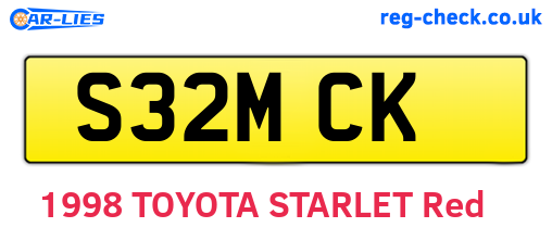 S32MCK are the vehicle registration plates.