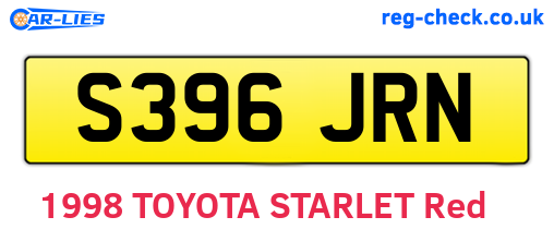 S396JRN are the vehicle registration plates.