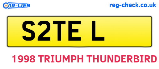 S2TEL are the vehicle registration plates.