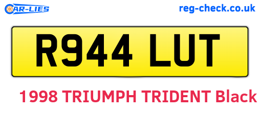R944LUT are the vehicle registration plates.