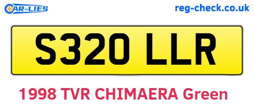 S320LLR are the vehicle registration plates.