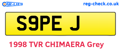 S9PEJ are the vehicle registration plates.